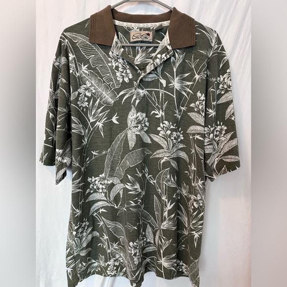 chi chi signature Other - Men's XL Vintage Chi Chi Floral Polo Shirt